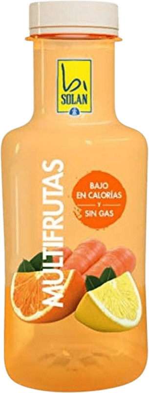 19,95 € Kostenloser Versand | 24 Einheiten Box Getränke und Mixer Solán de Cabras Bisolan Multifruta PET Drittel-Liter-Flasche 33 cl