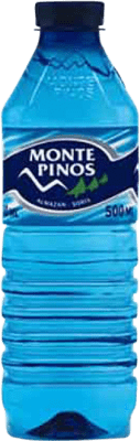 Free Shipping | 35 units box Water Monte Pinos Castilla y León Spain Medium Bottle 50 cl PET