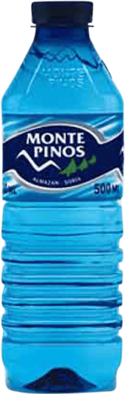 Free Shipping | 35 units box Water Monte Pinos Castilla y León Spain Medium Bottle 50 cl PET