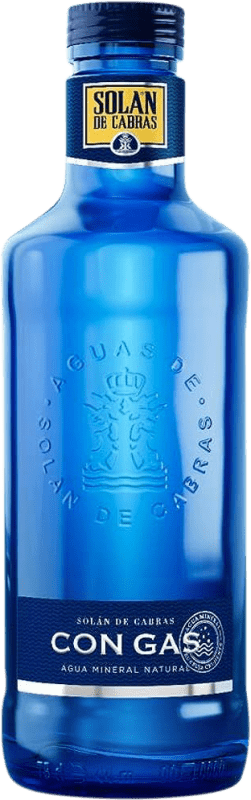 Envoi gratuit | Boîte de 12 unités Eau Solán de Cabras Gas Vidrio Castille et Leon Espagne 75 cl