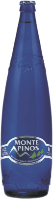 水 盒装12个 Monte Pinos Premium — 高端, Mineral Natural — 天然矿物 1 L 可回收玻璃