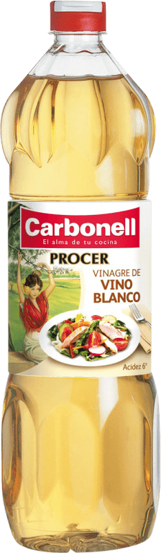 Envio grátis | Vinagre Carbonell PET Andaluzia Espanha 1 L