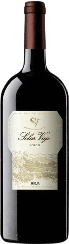 18,95 € Envio grátis | Vinho tinto Solar Viejo Crianza D.O.Ca. Rioja Garrafa Magnum 1,5 L