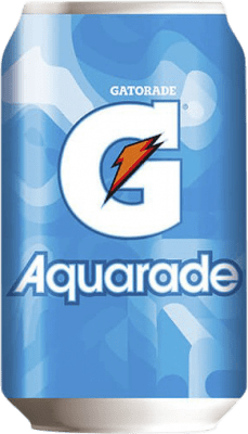 Free Shipping | 24 units box Soft Drinks & Mixers Gatorade Aquarade Original Spain Can 33 cl