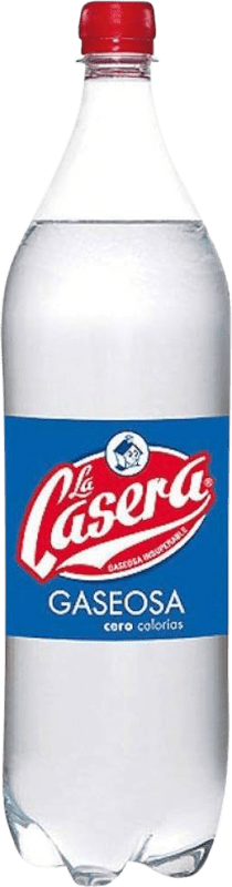 Envio grátis | Caixa de 12 unidades Refrescos e Mixers La Casera Gaseosa PET Espanha 1 L