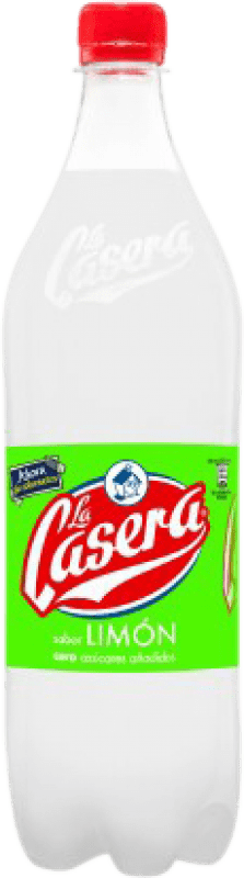 Kostenloser Versand | 12 Einheiten Box Getränke und Mixer La Casera Limón PET Spanien Spezielle Flasche 2 L