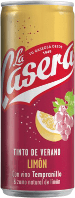 饮料和搅拌机 盒装24个 La Casera Tinto de Verano Limón 铝罐 33 cl