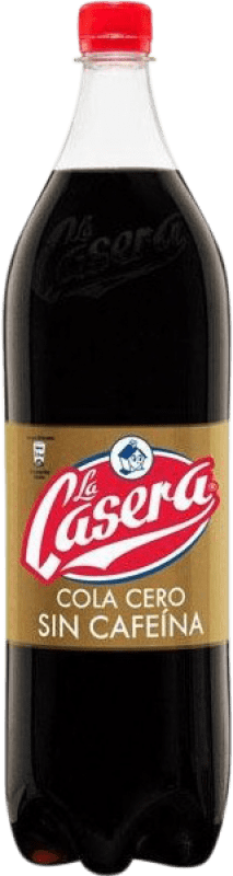 44,95 € Envío gratis | Caja de 6 unidades Refrescos y Mixers La Casera Cola sin Cafeína Botella Especial 2 L