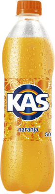 Free Shipping | 12 units box Soft Drinks & Mixers Kas Naranja PET Spain Medium Bottle 50 cl