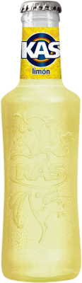 Softdrinks 24 Einheiten Box Kas Kleine Flasche 20 cl Glas RET Limón — Zitrone