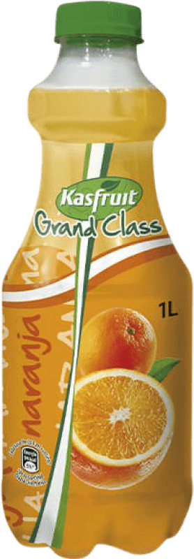 Free Shipping | 6 units box Soft Drinks & Mixers Kas Kasfruit Plus Naranja PET Spain 1 L