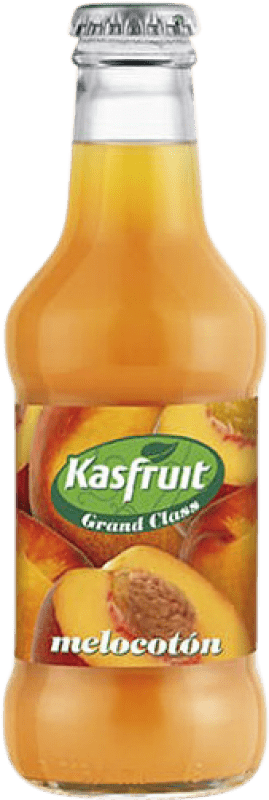 39,95 € | Коробка из 24 единиц Безалкогольные напитки Kas Kasfruit Испания Мини-бутылка 20 cl Melocotón — Персик