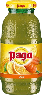Kostenloser Versand | 24 Einheiten Box Softdrinks Zumos Pago Ace Spanien Kleine Flasche 20 cl