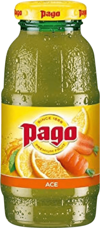 Free Shipping | 24 units box Soft Drinks Zumos Pago Ace Spain Small Bottle 20 cl Free Shipping | 24 units box Soft Drinks Zumos Pago Ace Spain Small Bottle 20 cl