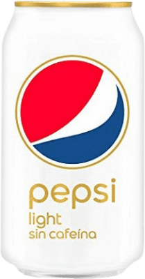 Free Shipping | 24 units box Soft Drinks Pepsi Light Spain Can 33 cl Sin Cafeína — Decaf