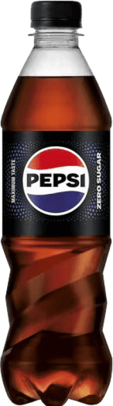 22,95 € Spedizione Gratuita | Scatola da 12 unità Bibite Pepsi Zero Senza Zucchero Bottiglia Medium 50 cl PET