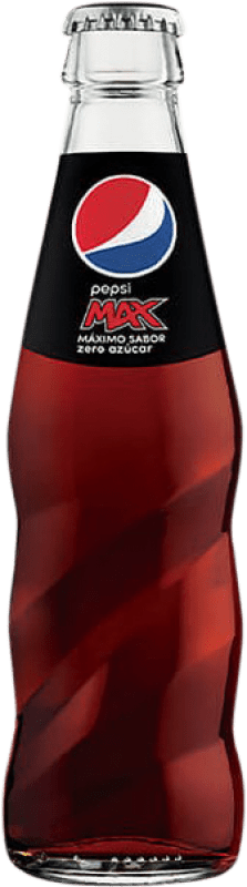 送料無料 | 24個入りボックス 飲み物とミキサー Pepsi Max Zero スペイン 小型ボトル 20 cl