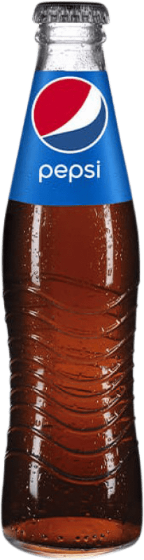 41,95 € Envío gratis | Caja de 24 unidades Refrescos y Mixers Pepsi Botellín Tercio 35 cl