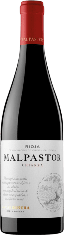 11,95 € Spedizione Gratuita | Vino rosso Torres Malpastor La Carbonera Crianza D.O.Ca. Rioja