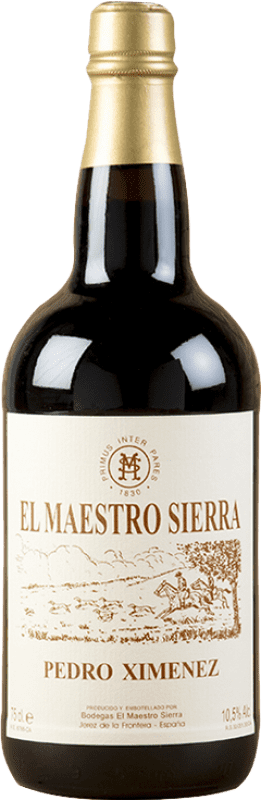 Free Shipping | Fortified wine Maestro Sierra PX Anticuario D.O. Jerez-Xérès-Sherry Andalusia Spain 75 cl