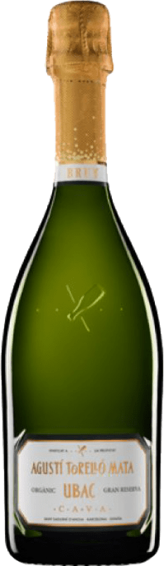 Free Shipping | White Sparkling Wine Agustí Torelló Ubac Brut Grand Reserve D.O. Cava Catalonia Spain Macabeo, Xarel·lo, Parellada 75 cl