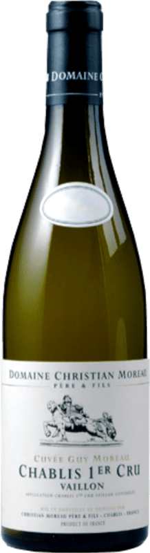 Kostenloser Versand | Weißwein Domaine Christian Moreau Vaillons Guy Moreau A.O.C. Chablis Burgund Frankreich Chardonnay 75 cl