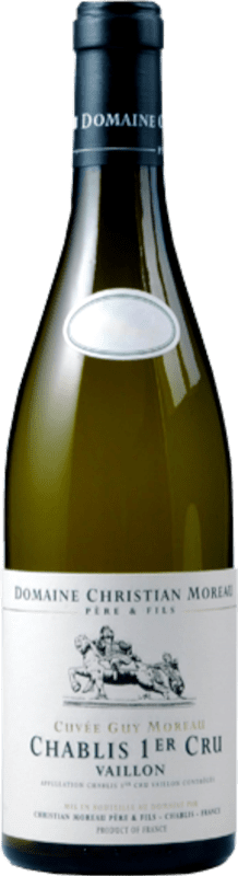 59,95 € | Weißwein Domaine Christian Moreau Vaillons Guy Moreau A.O.C. Chablis Premier Cru Burgund Frankreich Chardonnay 75 cl