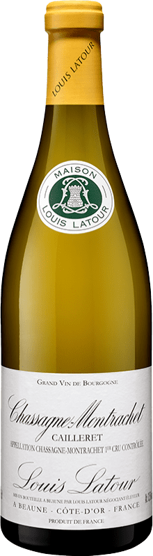 Free Shipping | White wine Louis Latour Cailleret A.O.C. Chassagne-Montrachet Burgundy France Chardonnay 75 cl