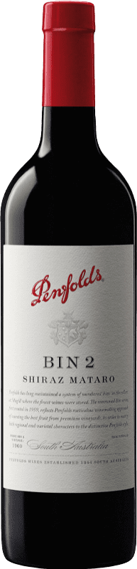 39,95 € | Красное вино Penfolds Bin 2 Shiraz Mataró I.G. Barossa Valley Долина Баросса Австралия Syrah, Mataró 75 cl