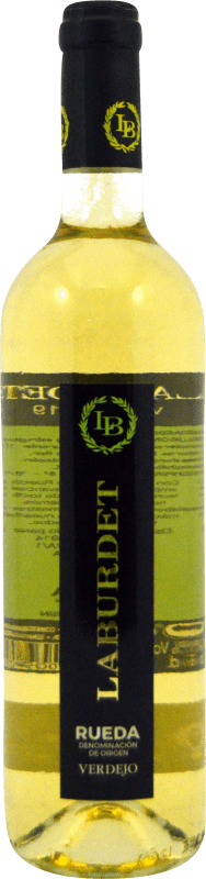 4,95 € | 白酒 Laburdet D.O. Rueda 卡斯蒂利亚莱昂 西班牙 Verdejo 75 cl
