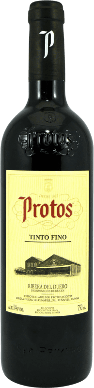 Kostenloser Versand | Rotwein Protos 10 Meses Fino D.O. Ribera del Duero Kastilien und León Spanien Tempranillo 75 cl