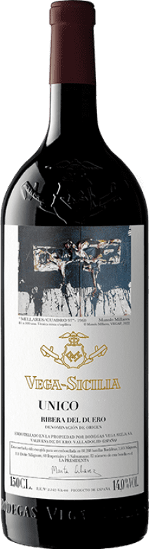 719,95 € Free Shipping | Red wine Vega Sicilia Único Reserva 2009 D.O. Ribera del Duero Castilla y León Spain Tempranillo, Cabernet Sauvignon Magnum Bottle 1,5 L