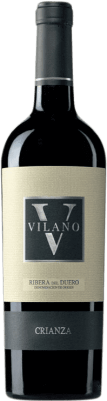 15,95 € | Vino Rosso Viña Vilano Crianza — Invecchiato in Botte D.O. Ribera del Duero Castilla y León Spagna Tempranillo 75 cl