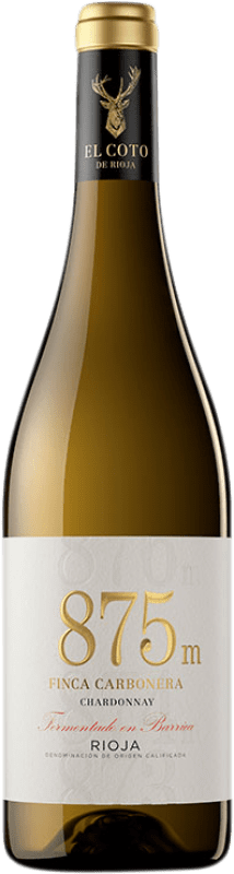 10,95 € Free Shipping | White wine Coto de Rioja 875 M Finca Carbonera D.O.Ca. Rioja The Rioja Spain Chardonnay Bottle 75 cl