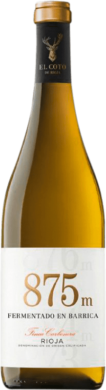 10,95 € | White wine Coto de Rioja 875 M Finca Carbonera D.O.Ca. Rioja The Rioja Spain Chardonnay Bottle 75 cl