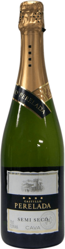 6,95 € | Espumante branco Perelada Semi-seco Semi-doce D.O. Cava Catalunha Espanha Macabeo, Xarel·lo, Parellada 75 cl