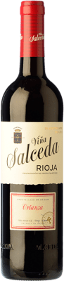 Бесплатная доставка | Красное вино Viña Salceda старения D.O.Ca. Rioja Ла-Риоха Испания Tempranillo, Graciano, Mazuelo Половина бутылки 37 cl