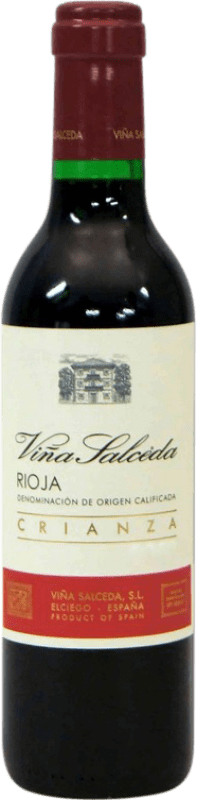4,95 € Free Shipping | Red wine Viña Salceda Aged D.O.Ca. Rioja Half Bottle 37 cl