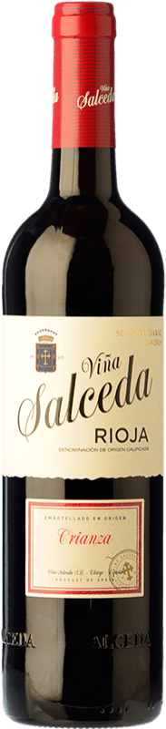 5,95 € Free Shipping | Red wine Viña Salceda Aged D.O.Ca. Rioja Half Bottle 37 cl