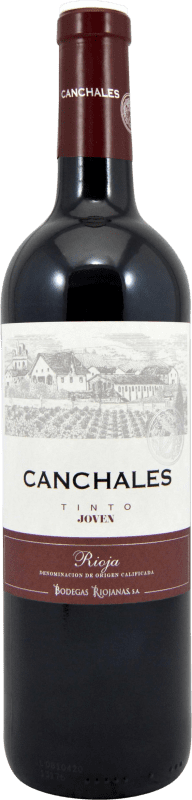 免费送货 | 红酒 Bodegas Riojanas Canchales 年轻的 D.O.Ca. Rioja 拉里奥哈 西班牙 Tempranillo 75 cl