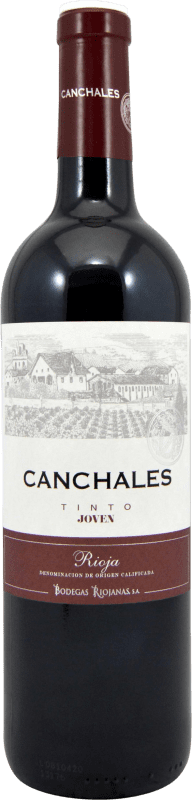 Бесплатная доставка | Красное вино Bodegas Riojanas Canchales молодое D.O.Ca. Rioja Ла-Риоха Испания Tempranillo — Темпранильо 75 cl