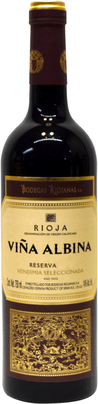 12,95 € 免费送货 | 红酒 Bodegas Riojanas Viña Albina 预订 D.O.Ca. Rioja