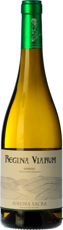 Бесплатная доставка | Белое вино Regina Viarum старения D.O. Ribeira Sacra Галисия Испания Godello 75 cl