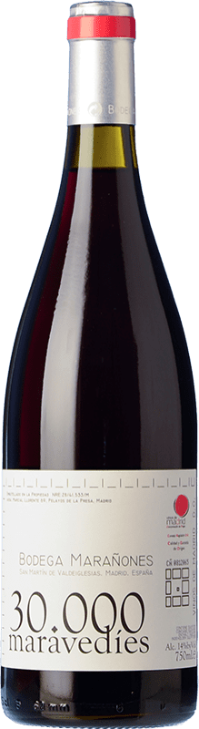 18,95 € Spedizione Gratuita | Vino Rosso Marañones Treintamil Maravedíes Crianza — Invecchiato in Botte D.O. Vinos de Madrid