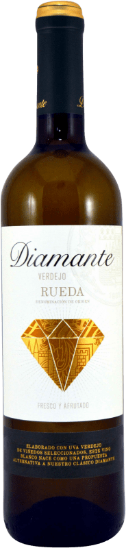 Envoi gratuit | Vin blanc Bodegas Franco Españolas Diamante D.O. Rueda Castille et Leon Espagne Verdejo 75 cl