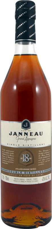 78,95 € Free Shipping | Armagnac Maison Janneau France 18 Years Bottle 70 cl