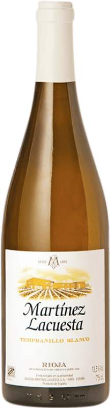 6,95 € | Белое вино Martínez Lacuesta D.O.Ca. Rioja Ла-Риоха Испания Tempranillo White 75 cl