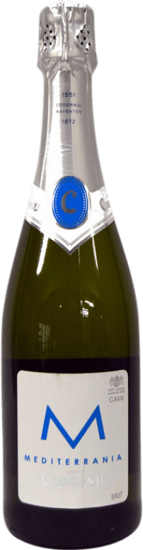 送料無料 | 白スパークリングワイン Codorníu Mediterrania Brut D.O. Cava カタロニア スペイン Macabeo, Xarel·lo, Parellada 75 cl