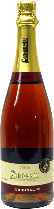 送料無料 | ロゼのスパークリングワイン Codorníu Brut — ブリュット Rosé — ロゼ, オリジナル D.O. Cava カタロニア スペイン Monastrell — モナストレル, Parellada — パレリャーダ 75 cl