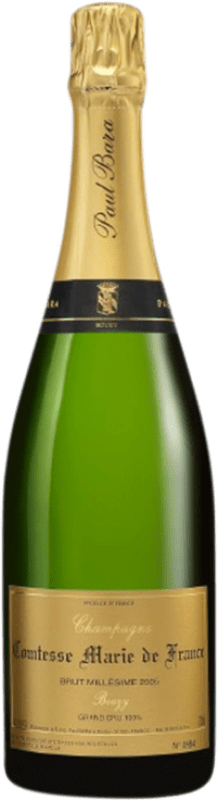 Бесплатная доставка | Белое игристое Paul Bara Comtesse Marie de France A.O.C. Champagne шампанское Франция Pinot Black 75 cl